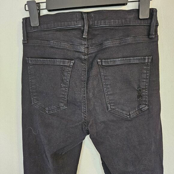 Agolde Sophie Distressed High Rise Skinny Jeans In Moonstruck Black 28 - Picture 14 of 15